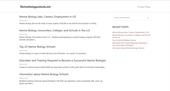 Desktop Screenshot of marinebiologyschools.net