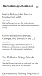 Mobile Screenshot of marinebiologyschools.net